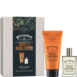 Scottish Fine Soaps Company Men's Grooming Luxury Festive Thistle & Black Pepper Duo Discount