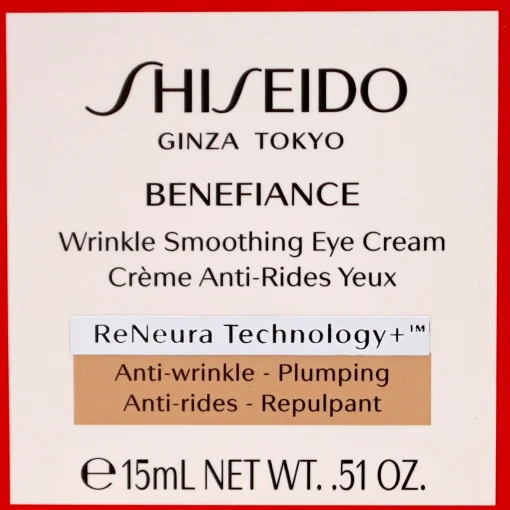 Shiseido Eye & Lip Care Benefiance: Wrinkle Smoothing Eye Cream 15ml / 0.51 oz. Best