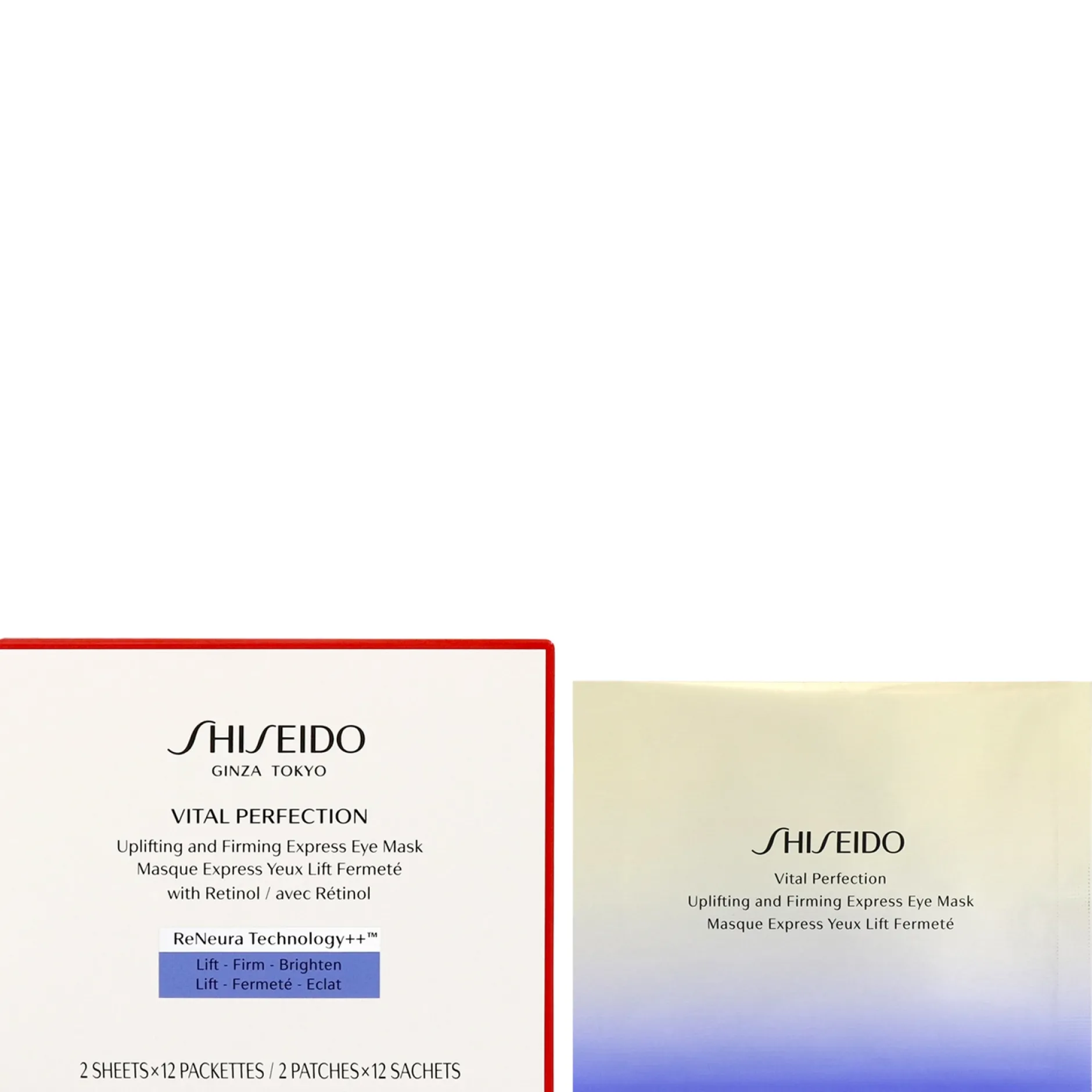 Shiseido Masks Vital-Perfection: Uplifting and Firming Express Eye Mask 12 Pack Outlet