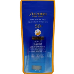 Shiseido Sun Care Clear Sunscreen Stick SPF50+ 20g New