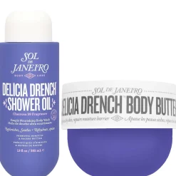 Sol de Janeiro Bundle Duo: Cheirosa Delícia Drench Shower Oil 385ml & Delicia Drench Body Butter 240ml