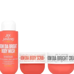 Sol de Janeiro Bundle Trio: Bom Dia Body Scrub 220g, Body Wash 385ml & Bright Body Cream 240ml Online