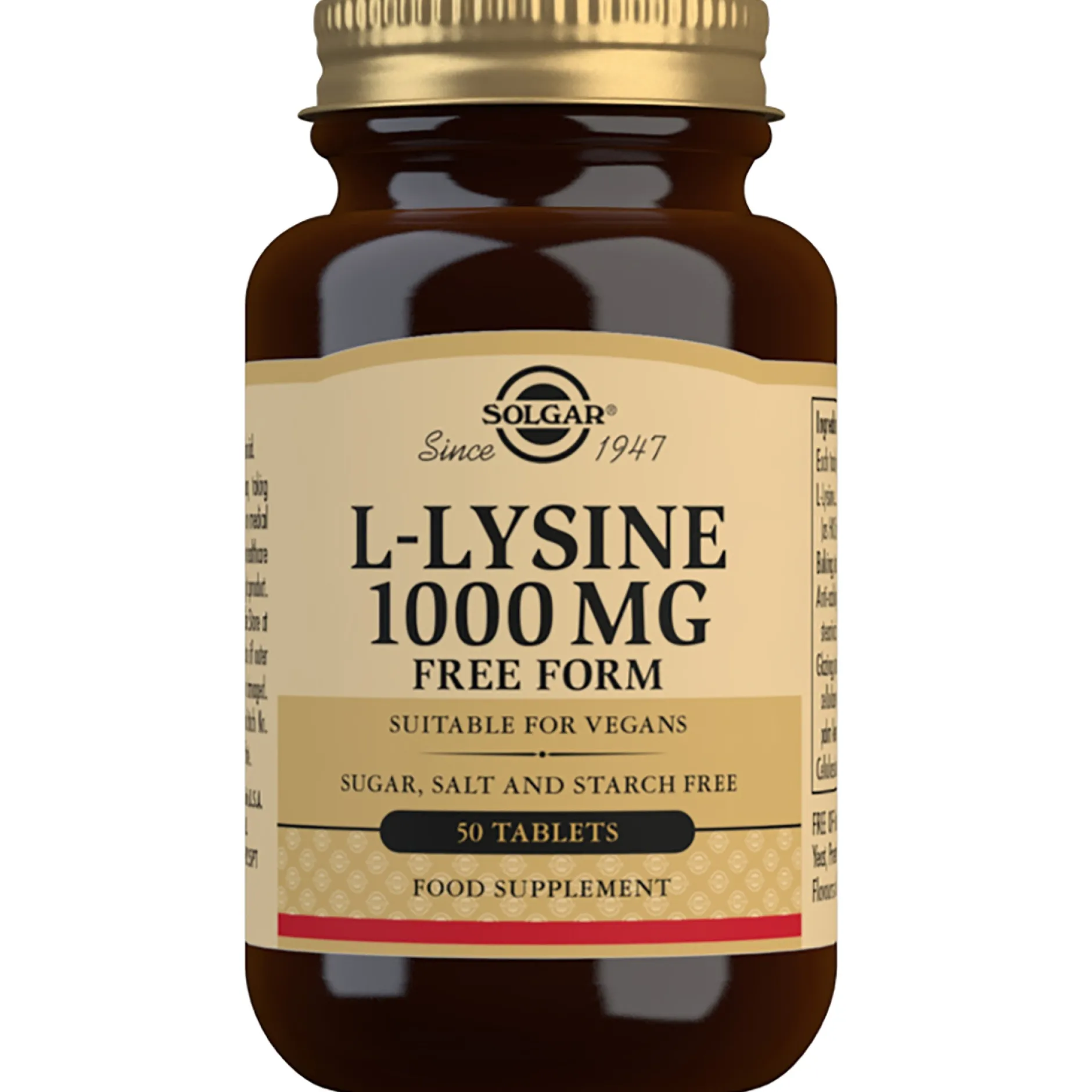 Solgar Amino Acids L-Lysine 1000 mg Tablets x 50 Hot