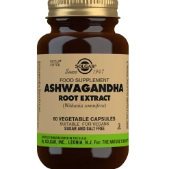Solgar Botanical & Herb Ashwagandha Root Extract Vegetable Capsules x 60 New