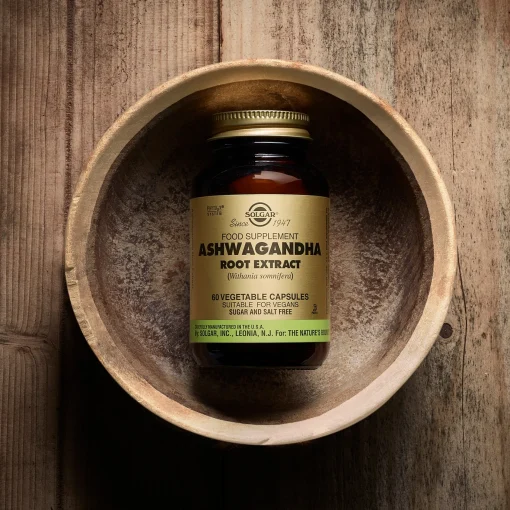 Solgar Botanical & Herb Ashwagandha Root Extract Vegetable Capsules x 60 New