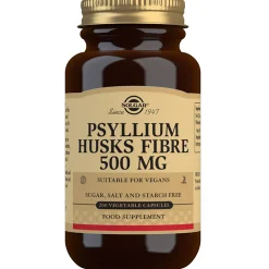 Solgar Digestive Aids Psyllium Husks Fibre 500mg Vegetable Capsules x 200 Sale