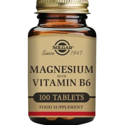 Solgar Minerals Magnesium with Vitamin B6 Tablets x 100 Best
