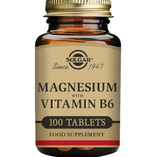 Solgar Minerals Magnesium with Vitamin B6 Tablets x 100 Best