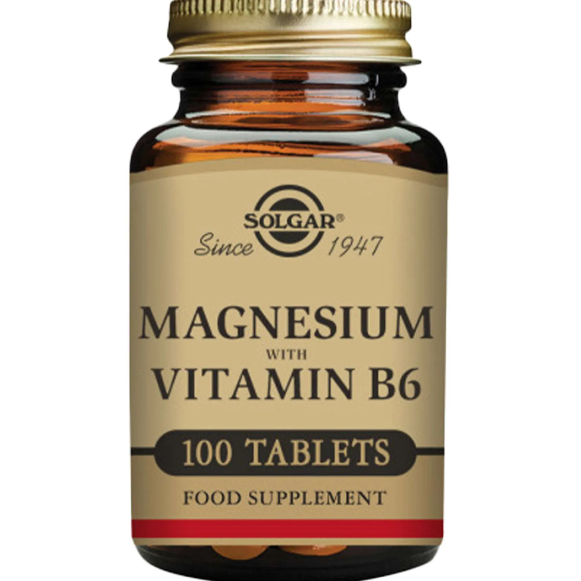 Solgar Minerals Magnesium with Vitamin B6 Tablets x 100 Best