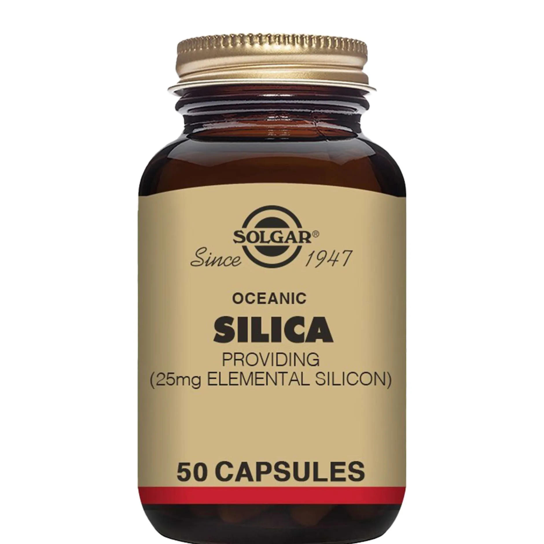 Solgar Minerals Oceanic Silica 25mg Vegetable Capsules x 50 Outlet