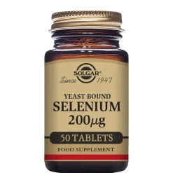Solgar Minerals Yeast Bound Selenium 200µg Tablets x 50 Best