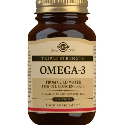 Solgar Omegas & Fatty Acids Triple Strength Omega-3 Softgels x 50 Hot