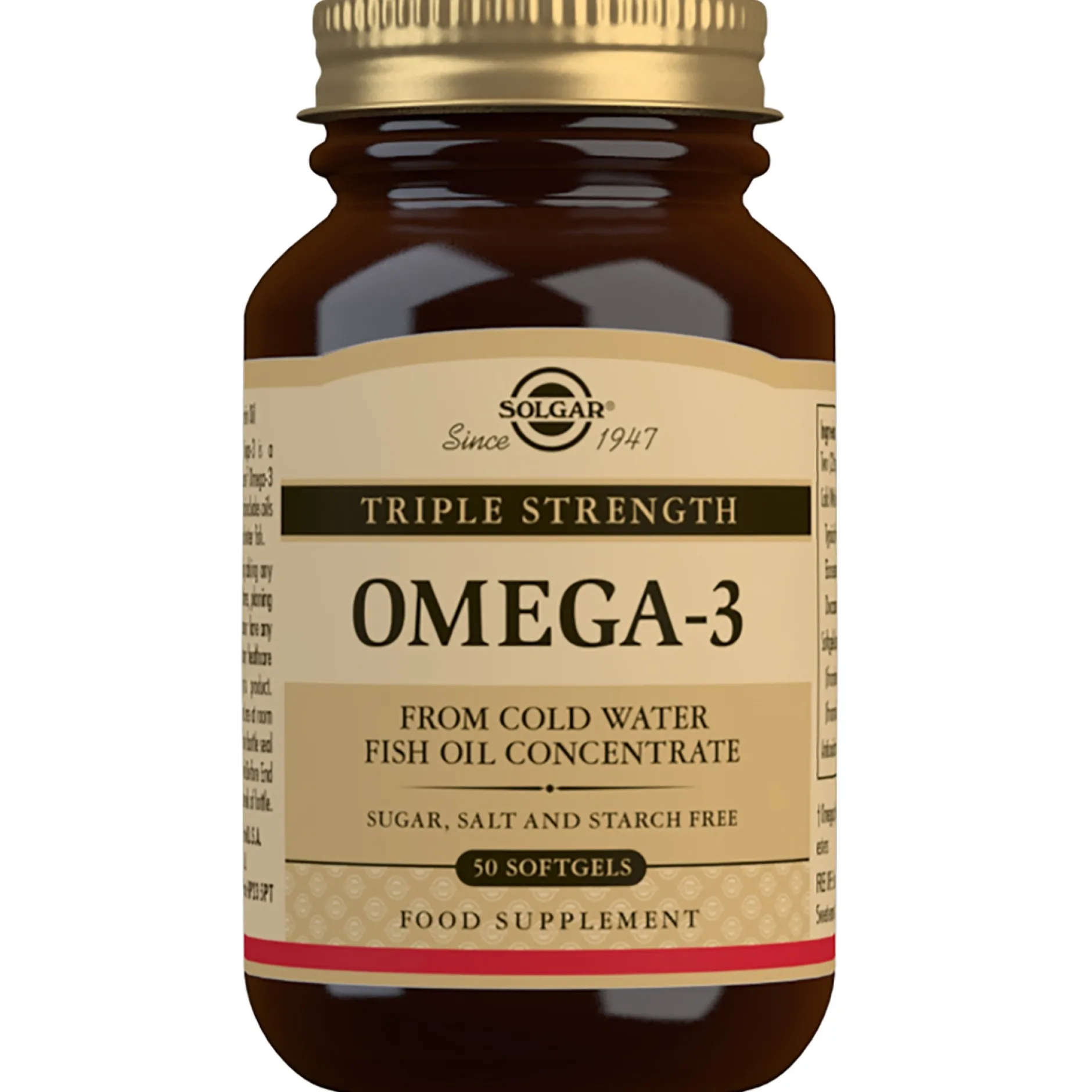 Solgar Omegas & Fatty Acids Triple Strength Omega-3 Softgels x 50 Hot