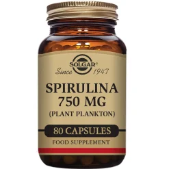 Solgar Specialty Spirulina 750mg Capsules x 80