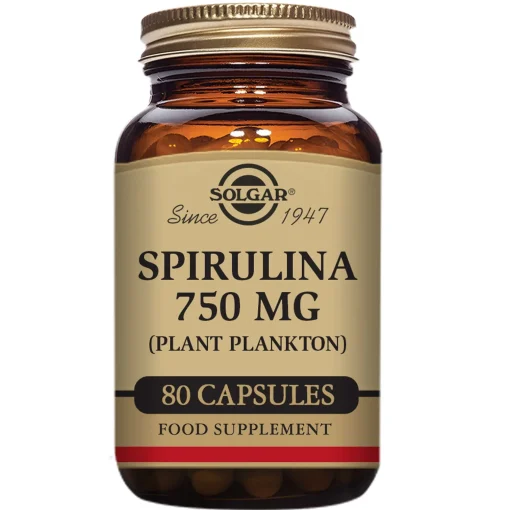 Solgar Specialty Spirulina 750mg Capsules x 80