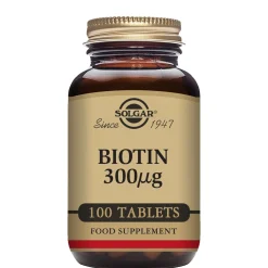 Solgar Vitamins Biotin 300µg Tablets x 100 Hot
