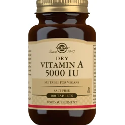 Solgar Vitamins Dry Vitamin A 5000 IU Tablets x 100 Online