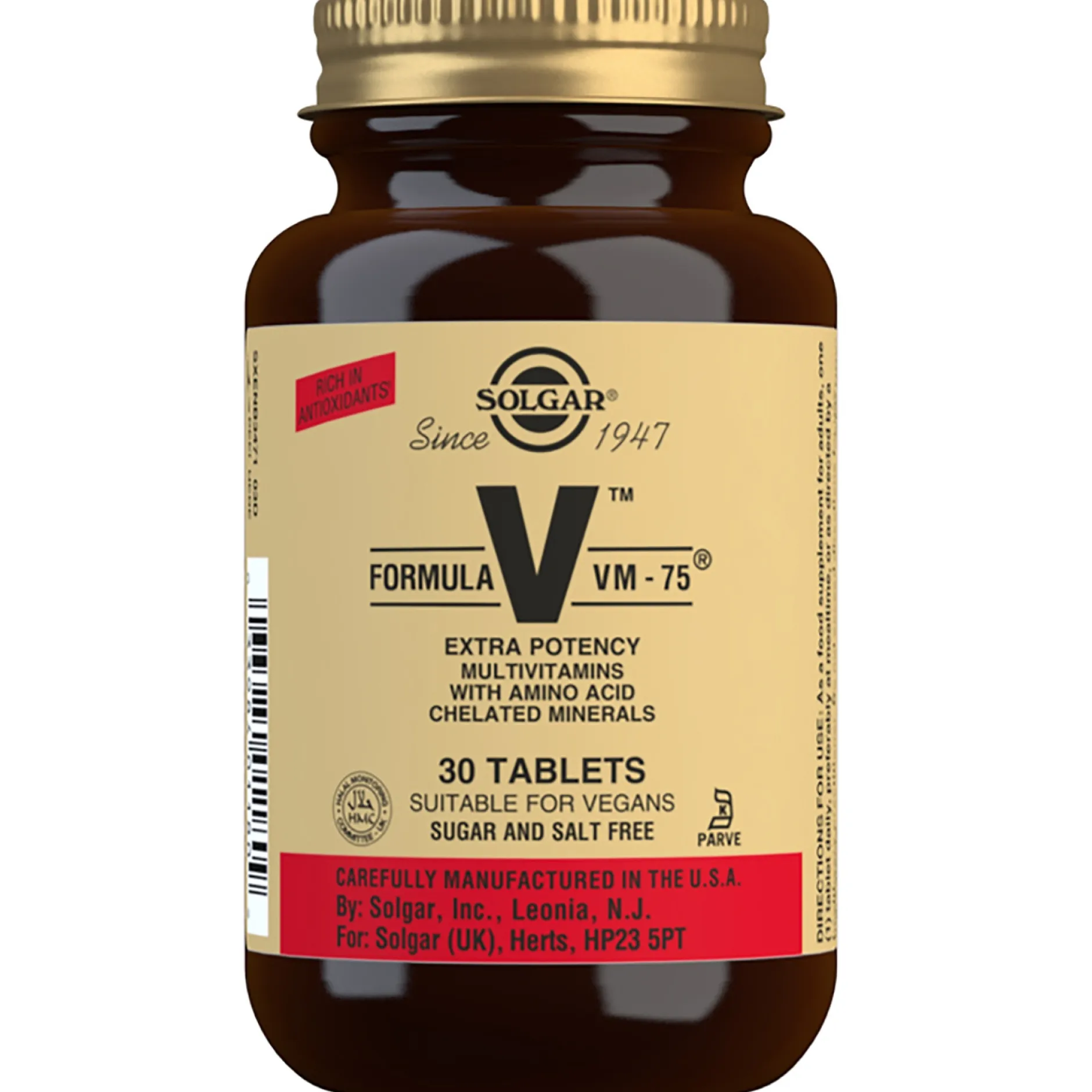Solgar Vitamins Formula VM-75 Tablets x 30 Clearance