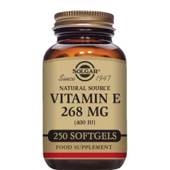 Solgar Vitamins Natural Source Vitamin E 268mg (400 IU) Softgels x 50 Sale