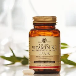 Solgar Vitamins Natural Vitamin K2 (MK-7) 100 µg Vegetable Capsules x 50 New