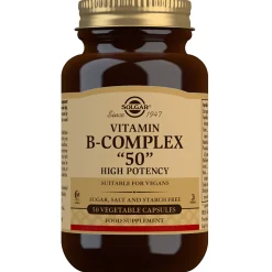 Solgar Vitamins Vitamin B-Complex "50" High Potency Vegetable Capsules x 50 Hot