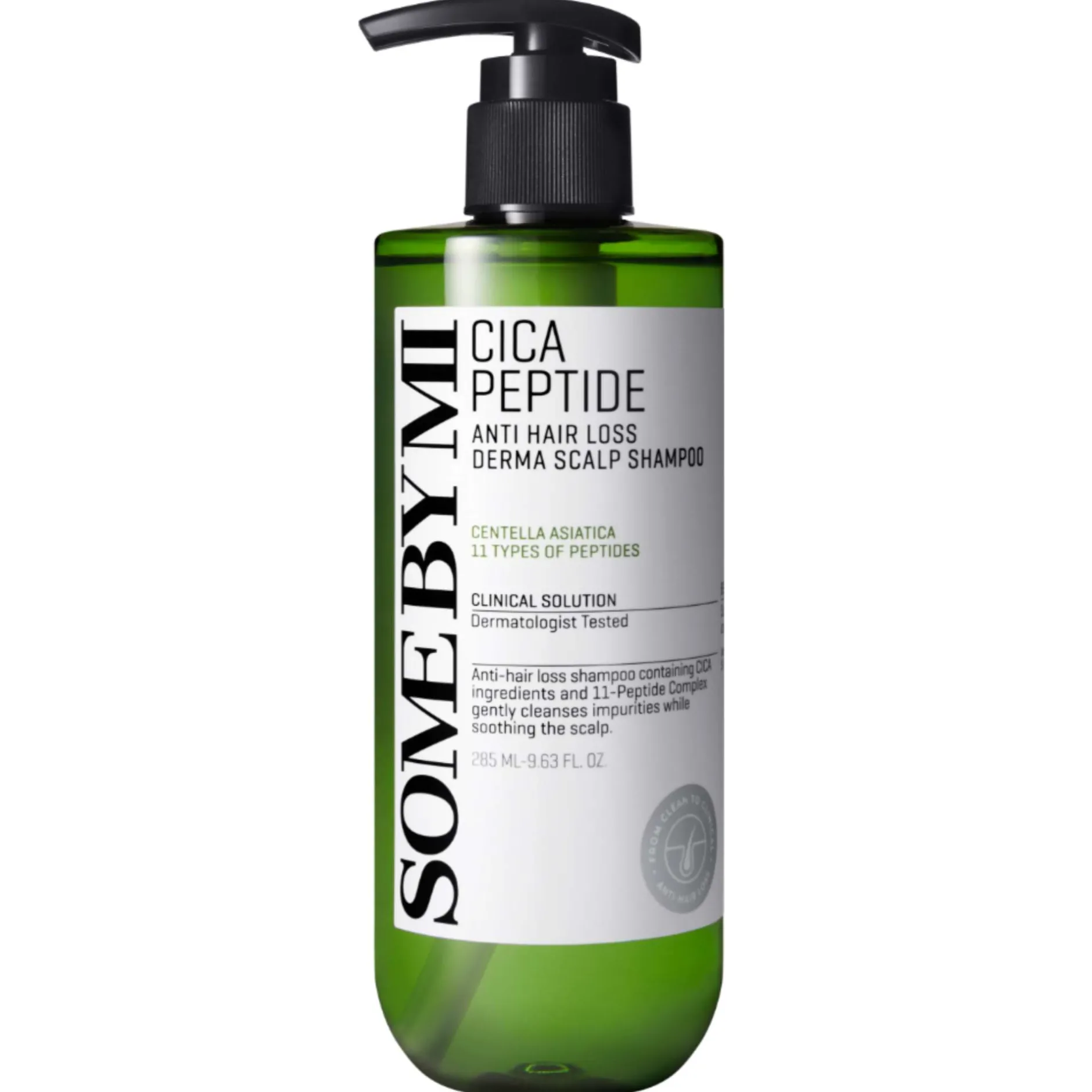 Some By Mi Haircare Cica Peptide Derma Scalp Shampoo 285ml New