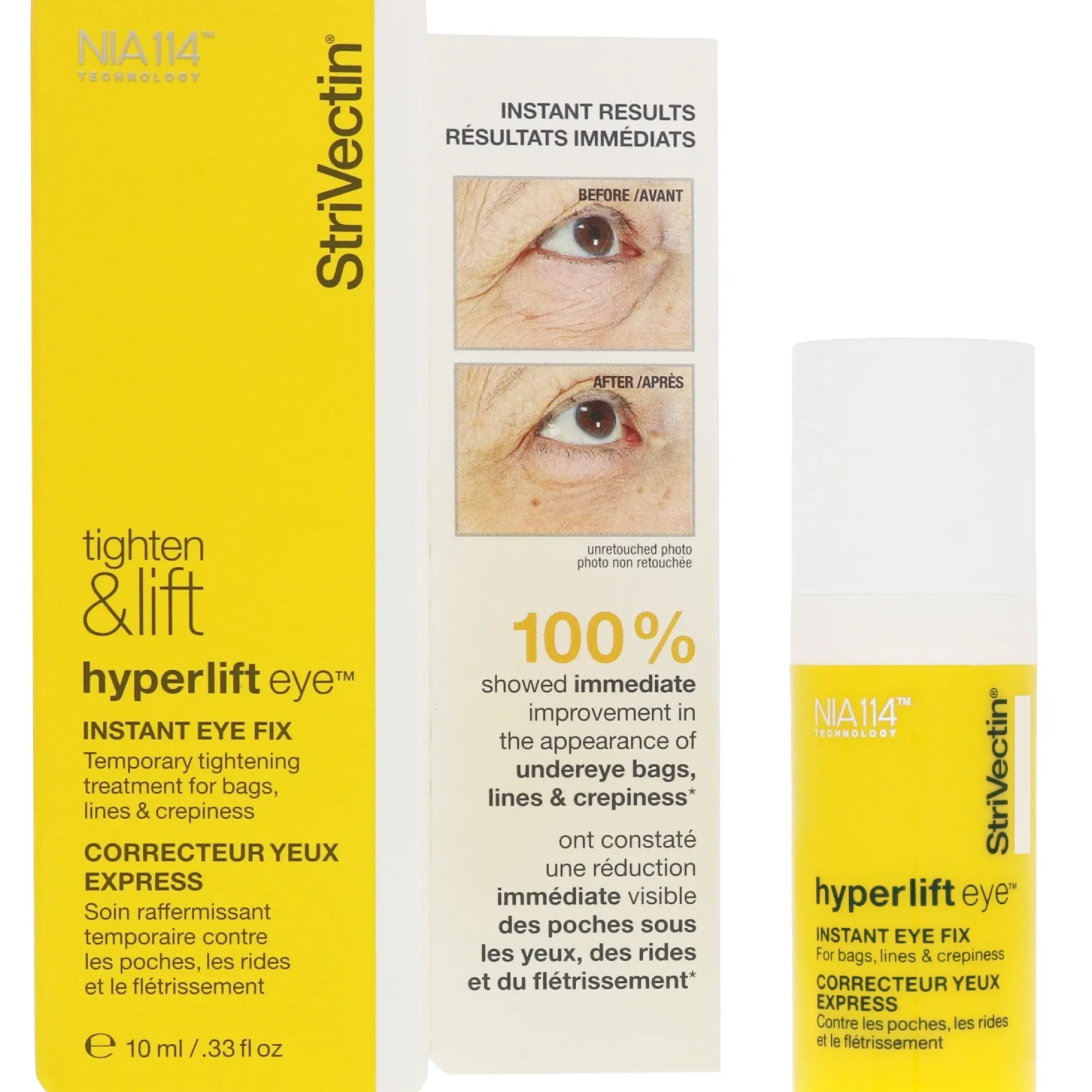 StriVectin Tighten & Lift Hyperlift Eye Instant Fix 10ml New