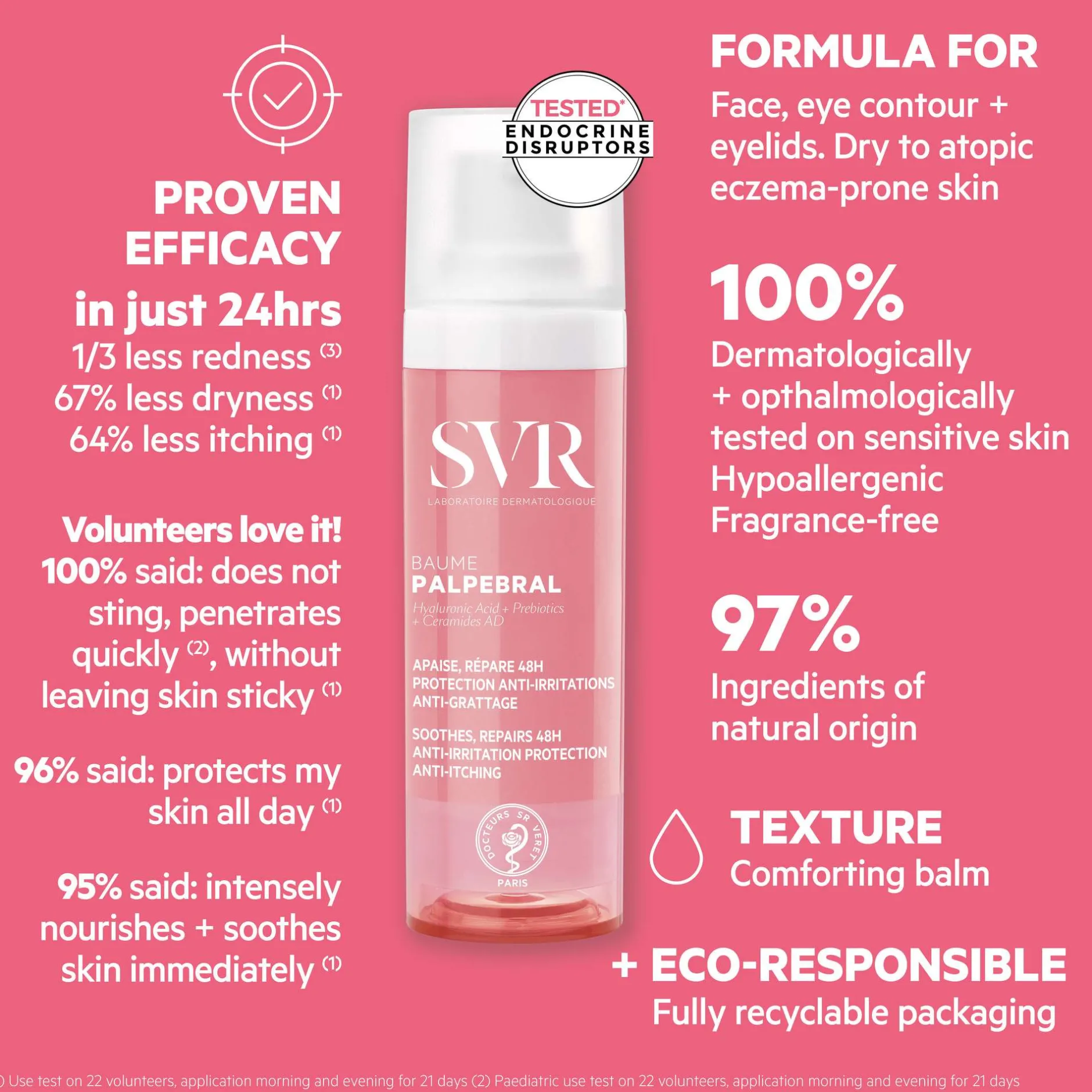 SVR Palpebral Soothing Eczema Face Balm For Sensitive Skin 30ml Outlet