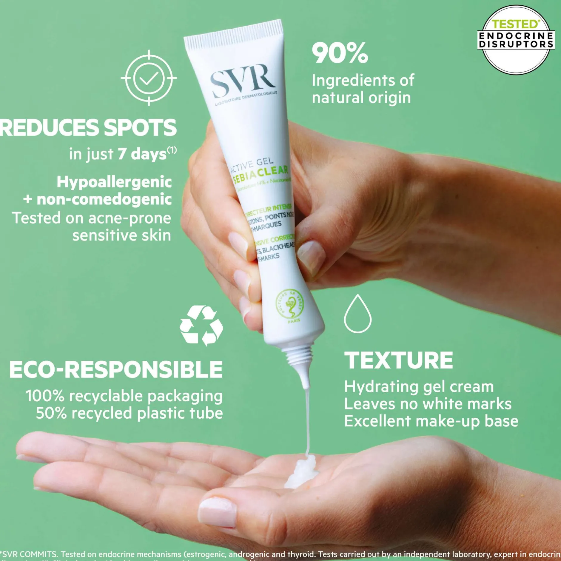 SVR Sebiaclear Active Anti-Blemish Face Gel-Cream 40ml Discount