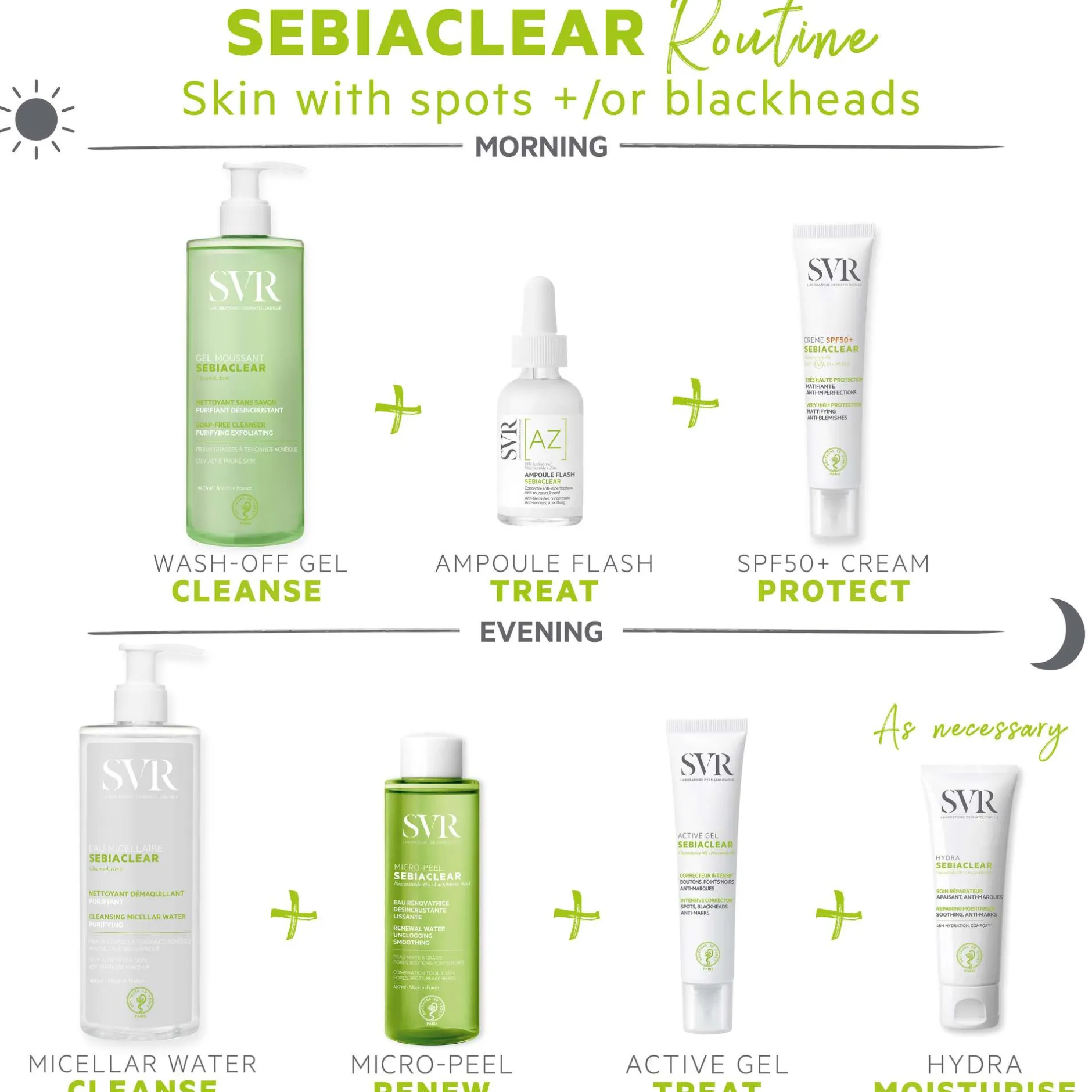 SVR Sebiaclear Active Anti-Blemish Face Gel-Cream 40ml Discount