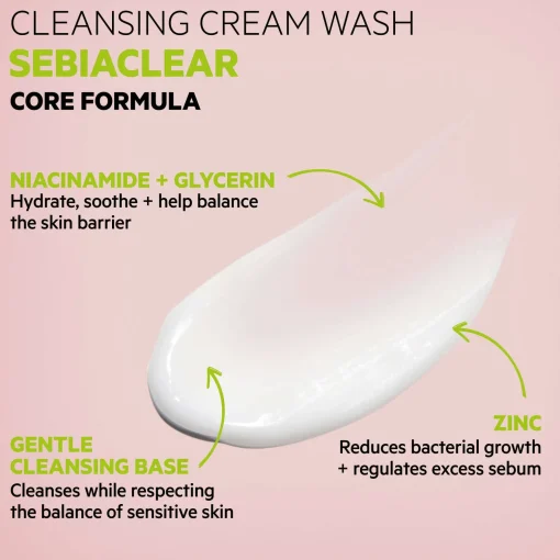 SVR Sebiaclear Soothing Face Wash-Off Cream Cleanser 200ml Sale