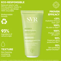 SVR Sebiaclear Soothing Face Wash-Off Cream Cleanser 200ml Sale