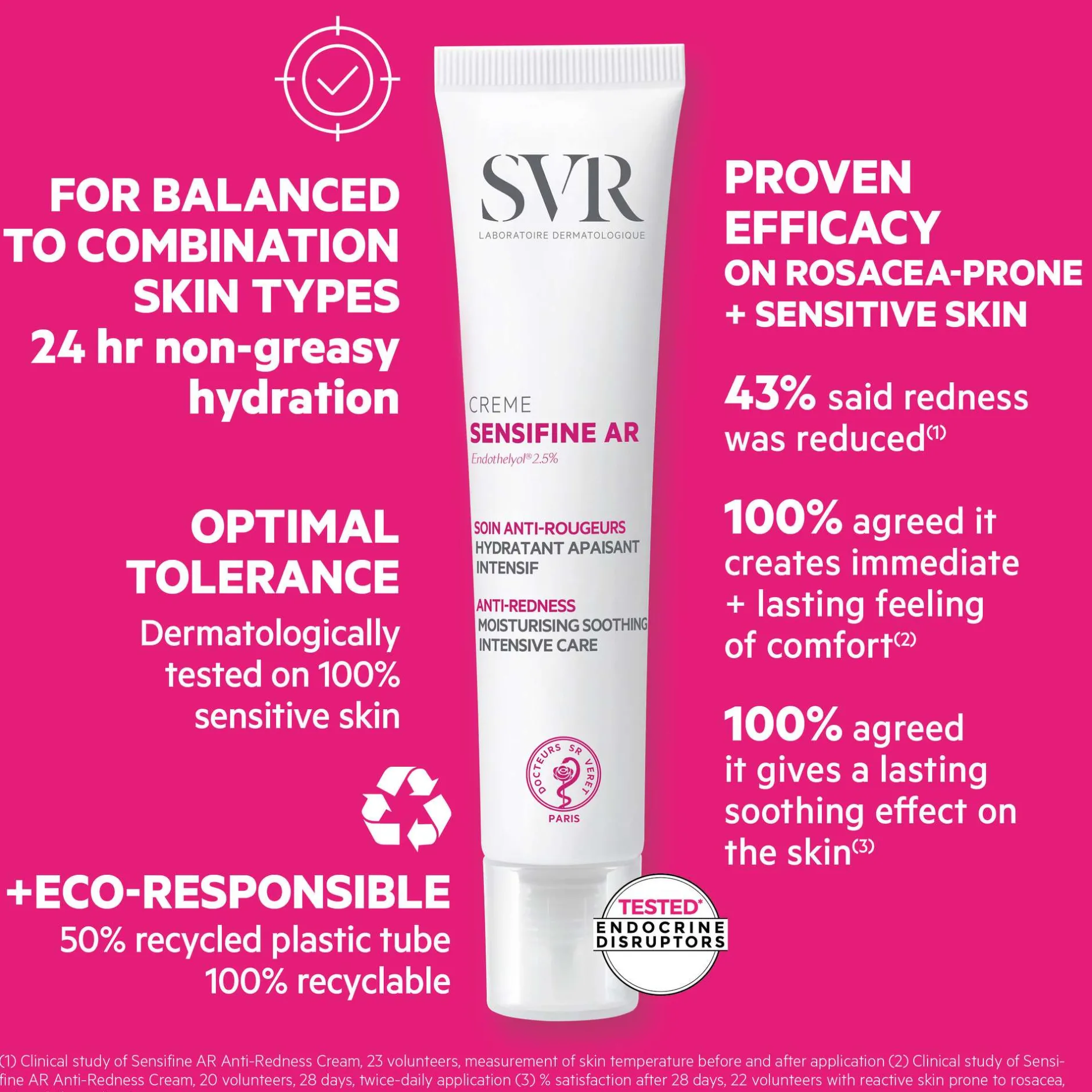 SVR Sensifine Ar Anti-Redness Moisturising Soothing Intensive Care 40ml