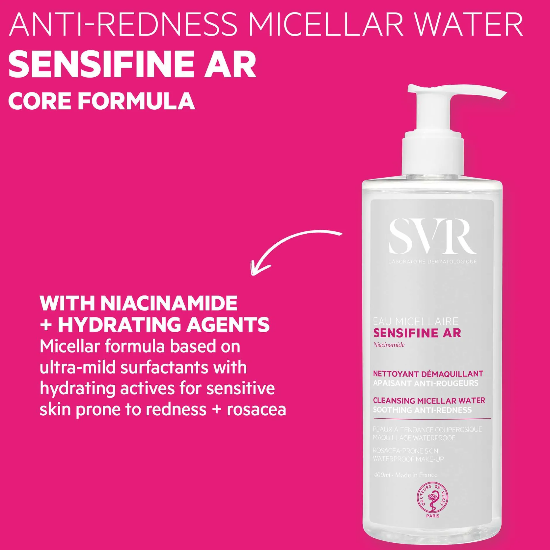 SVR Sensifine Ar Soothing Anti-Redness Micellar Water Refill 400ml Sale