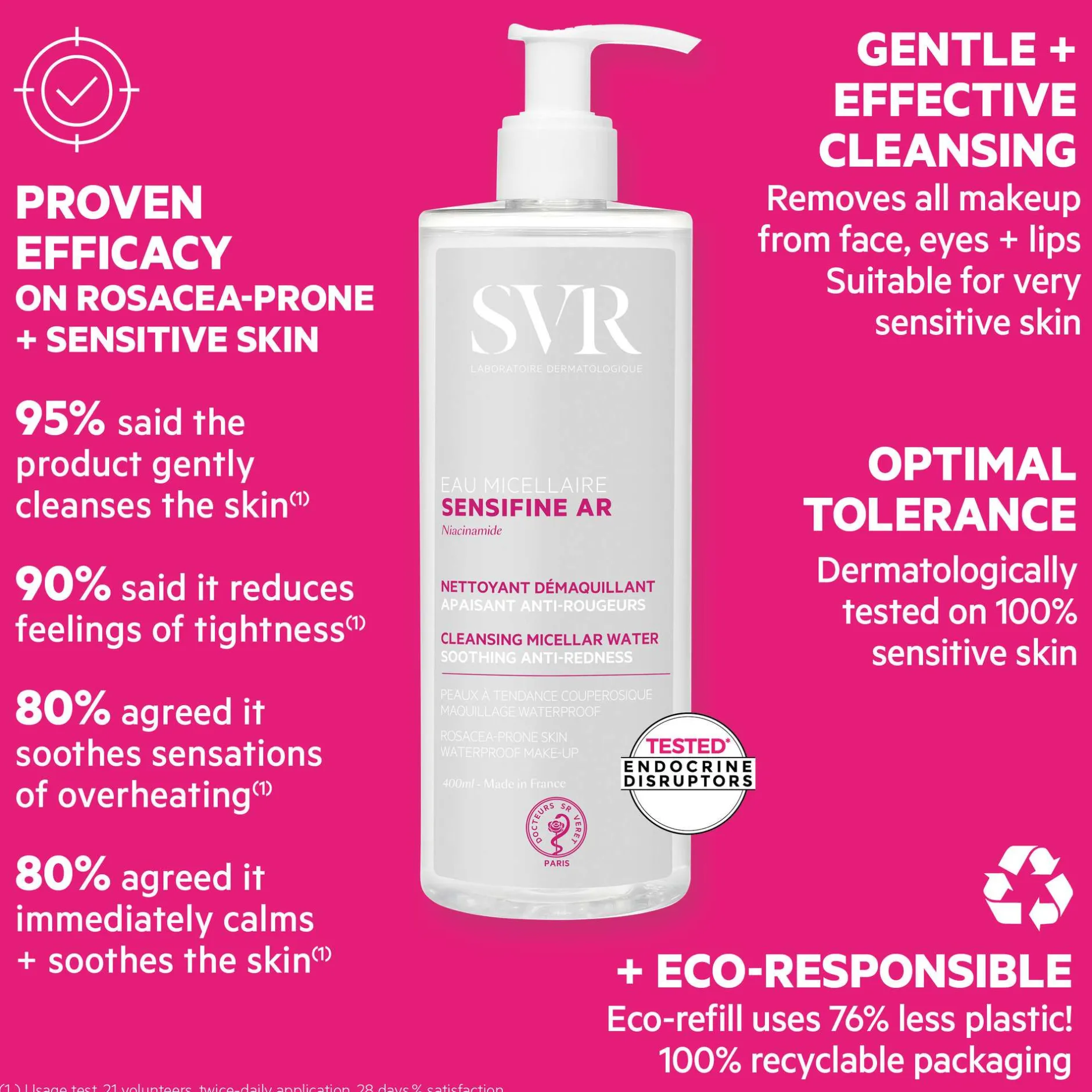 SVR Sensifine Ar Soothing Anti-Redness Micellar Water Refill 400ml Sale