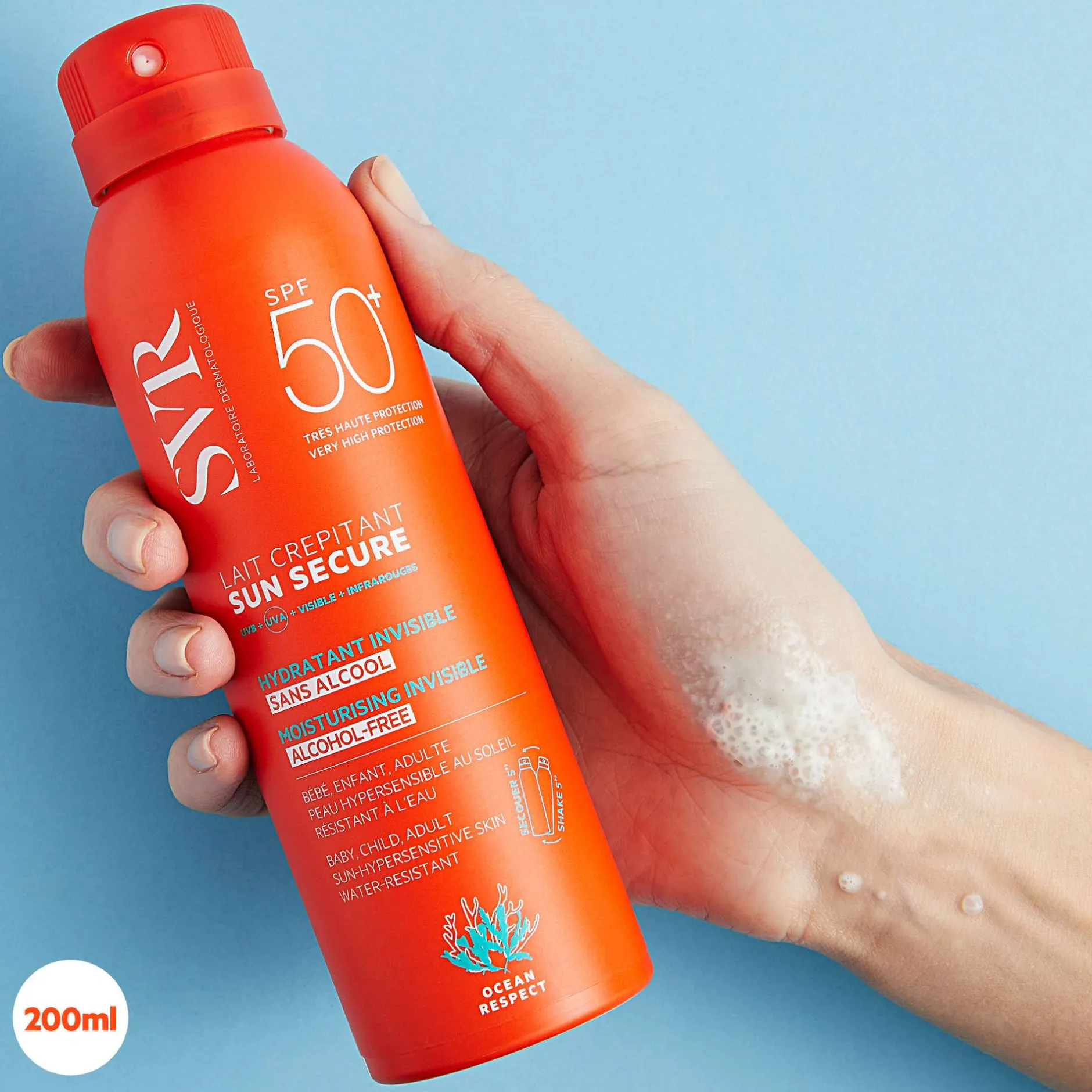 SVR Sun Secure Crackling Milk SPF50+ 200ml Clearance