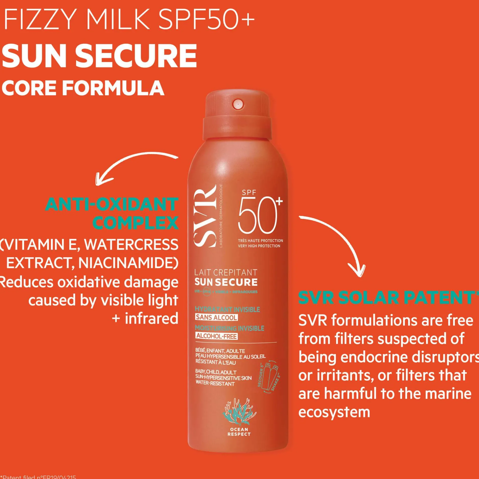 SVR Sun Secure Crackling Milk SPF50+ 200ml Clearance