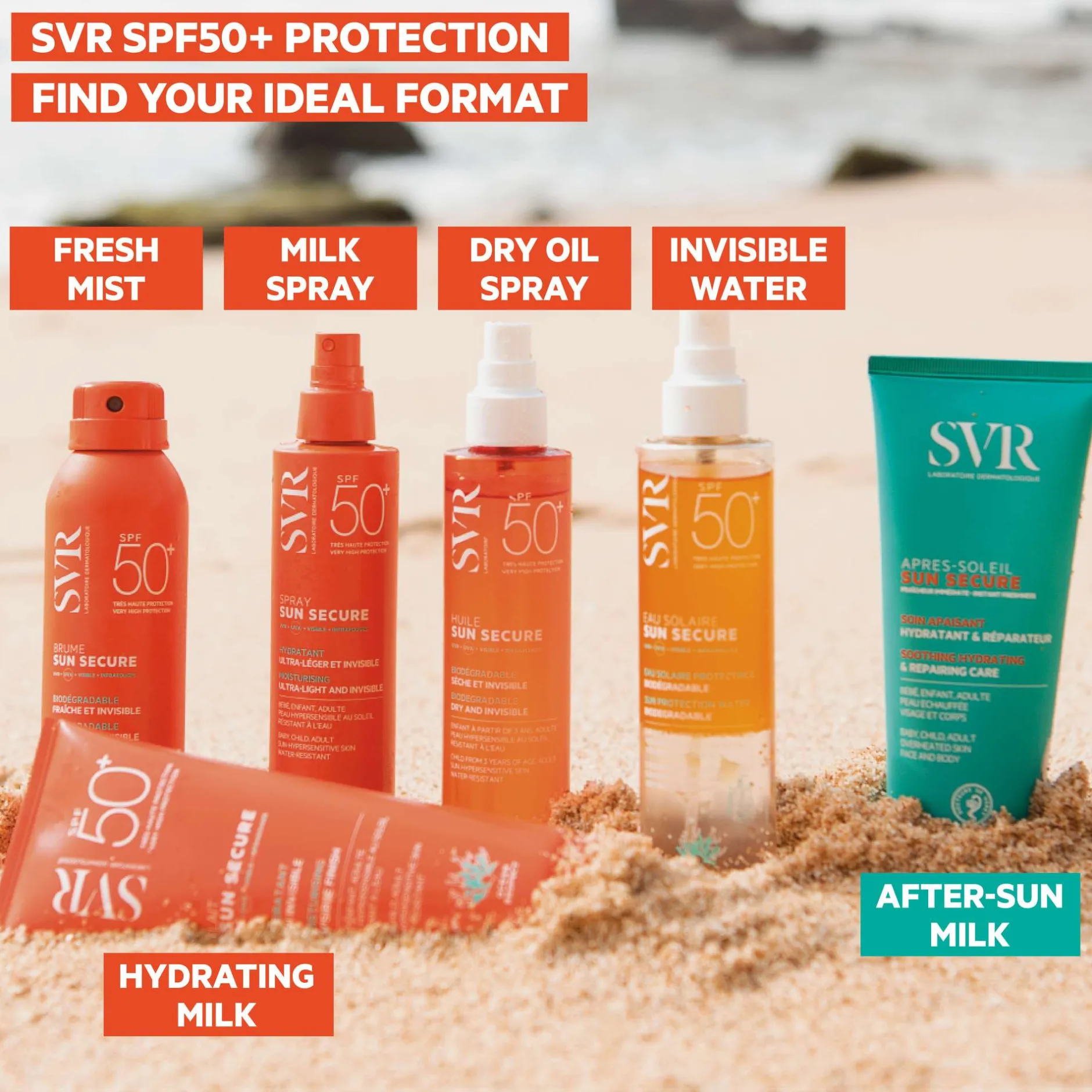 SVR Sun Secure Repairing Soothing Moisturising Aftersun 200ml Clearance