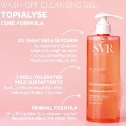 SVR Topialyse Soothing Cleansing Gel 400ml New