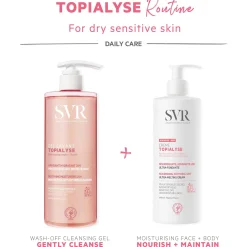 SVR Topialyse Soothing Cleansing Gel 400ml New