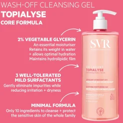 SVR Topialyse Soothing Cleansing Gel Refill 1000ml Outlet
