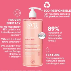 SVR Topialyse Soothing Cleansing Gel Refill 1000ml Outlet