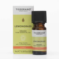 Tisserand Aromatherapy Pure Essential Oils Lemongrass Organic Essential Oil 9ml Hot