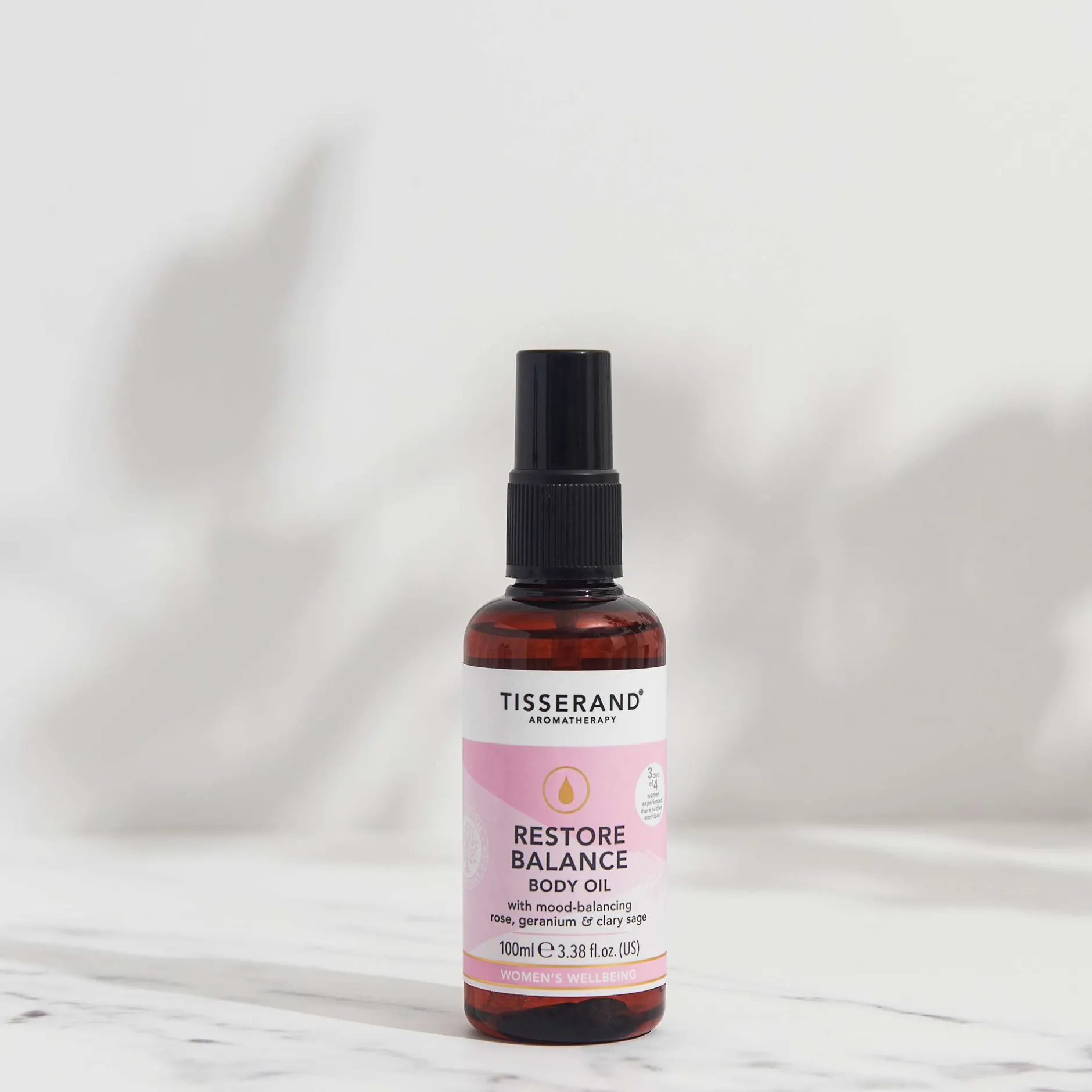 Tisserand Aromatherapy Restore Balance Body Oil 100ml Hot