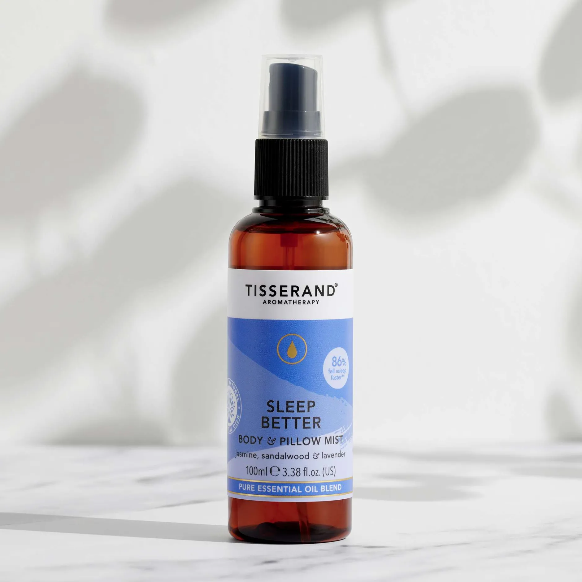 Tisserand Aromatherapy Sleep Better Body & Pillow Mist 100ml New