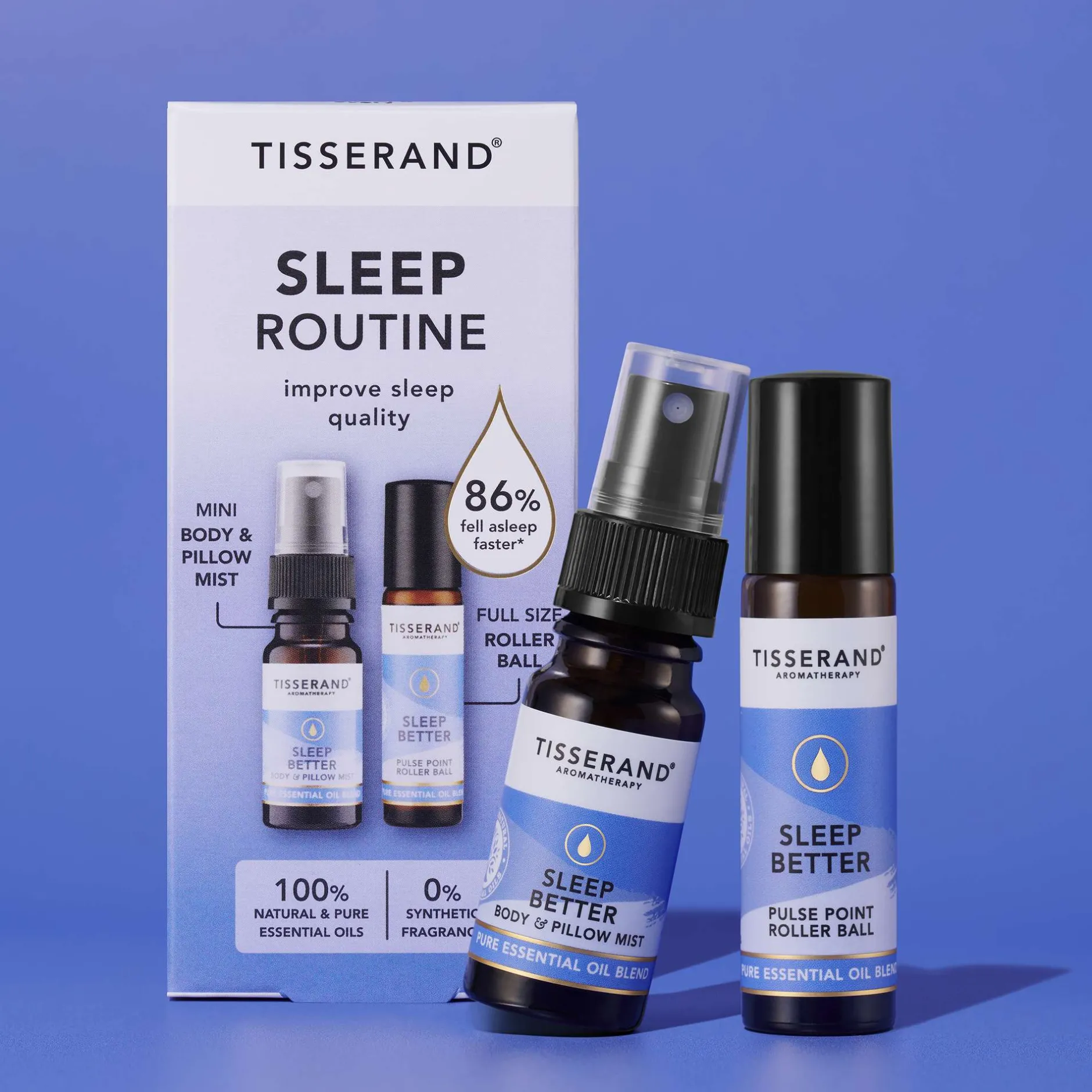 Tisserand Aromatherapy Sleep Better Sleep Routine Duo Outlet
