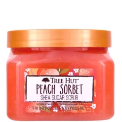 Tree Hut Body Scrubs Peach Sorbet Shea Sugar Scrub 510g New