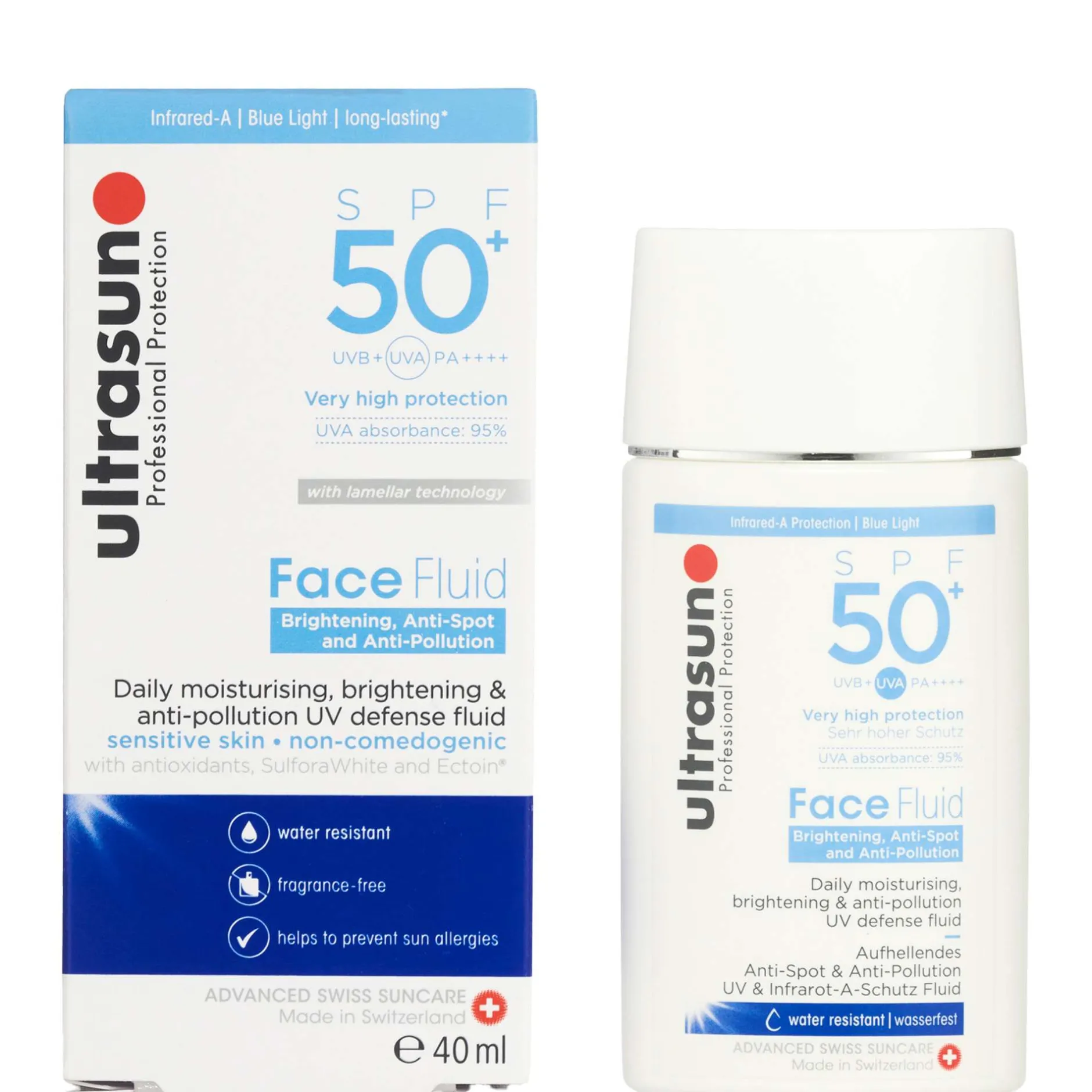 Ultrasun Face Face Fluid: Brightening, Anti-Spot & Anti-PollutionSPF 50+ 40ml