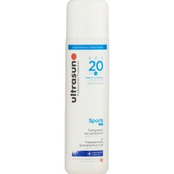 Ultrasun Sports Formula Transparent Sun Protection SPF20 200ml Hot