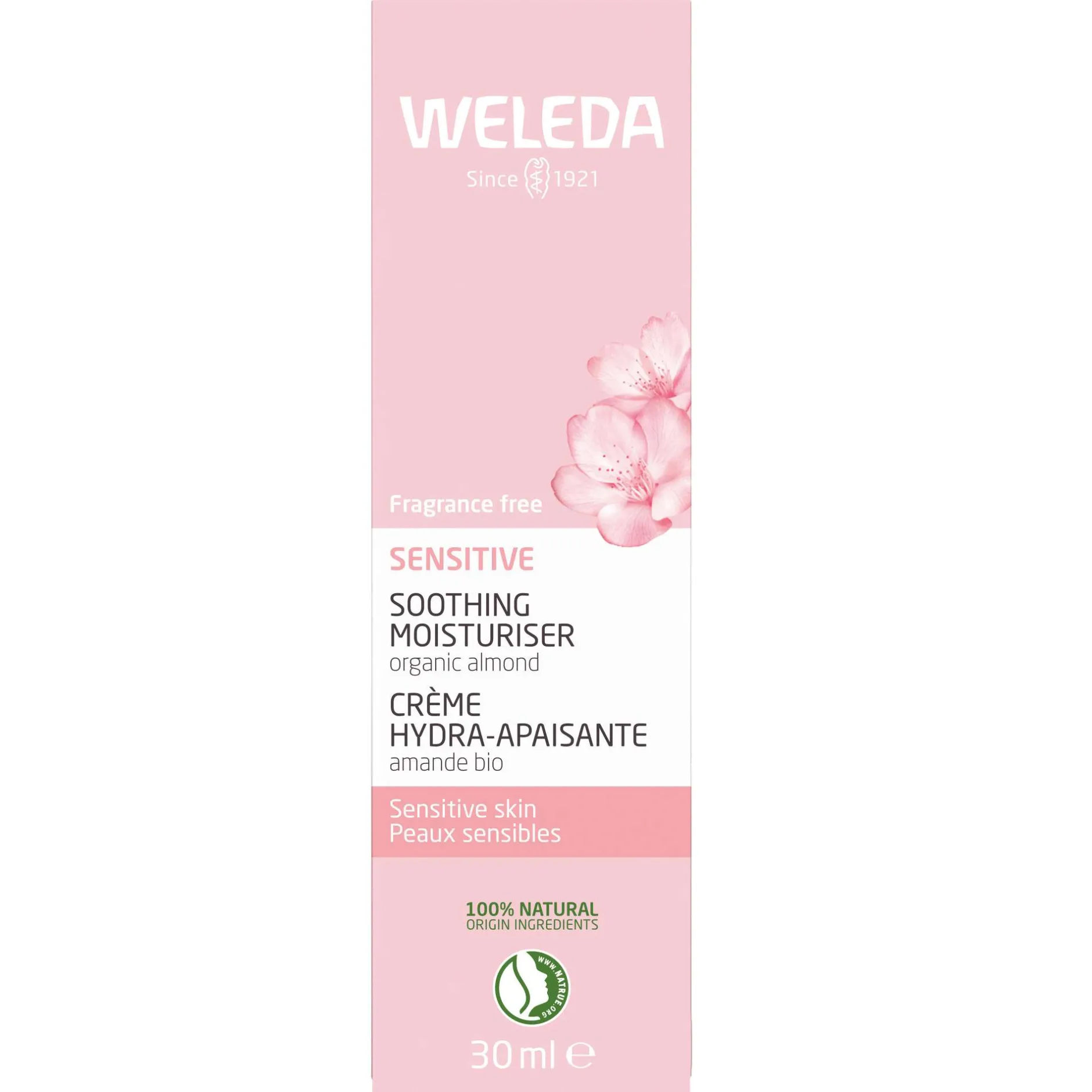 Weleda Face Care Almond Sensitive Soothing Moisturiser Light 30ml